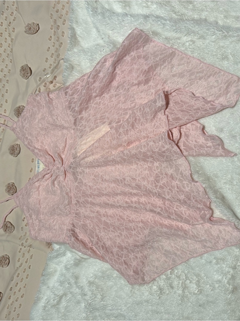 See You Monday Light Pink Lace Chemise Slip